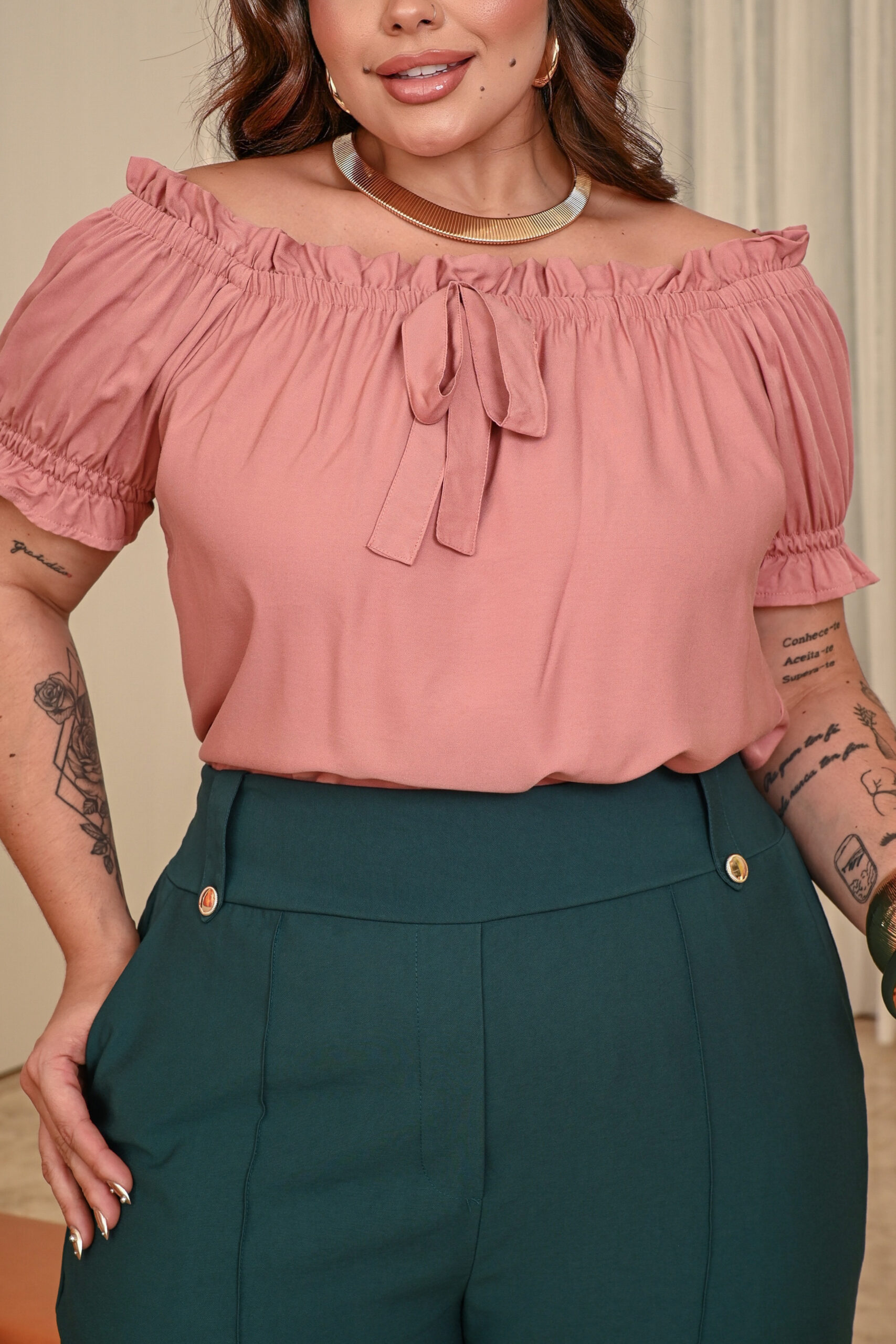 Blusa Laço Lua Plus Size - Imagem 2